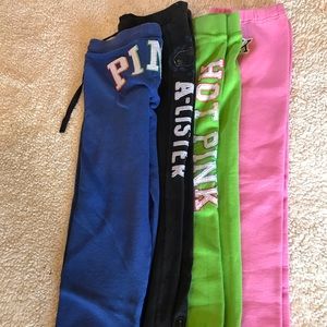 Lot of 4 Victoria’s Secret Pink sweats